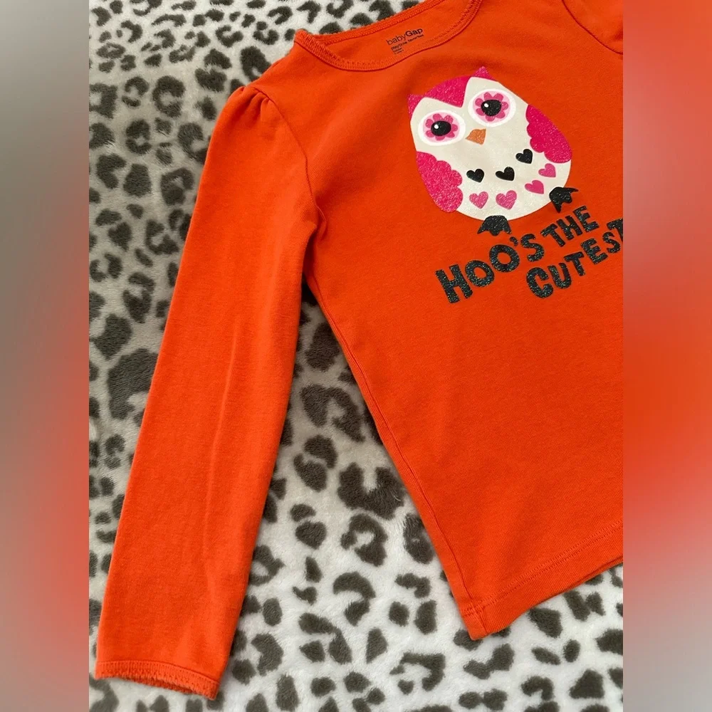 babyGap Playtime Favorites Halloween Graphic T-shirt Orange Size 5 Years Toddler